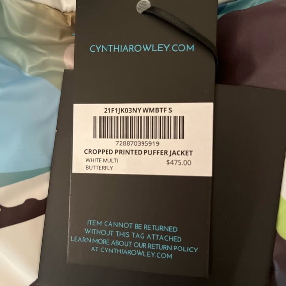 Cynthia Rowley Cropped Printed Jacket - Picture 5 of 5